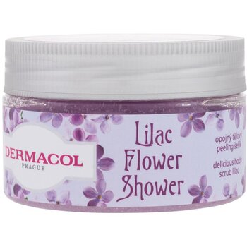 Opojný telový peeling Šeřík Flower Care (Delicious Body Scrub Lilac)